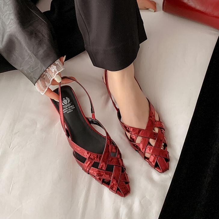 PANTOFOLA D’ORO Sandali da donna estivi puntatore cavo puntatore puntatore slip on slipback pompa giornaliera