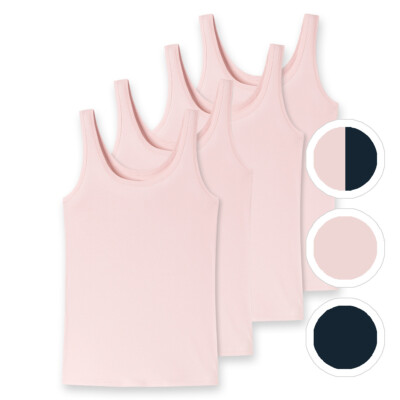 4er Pack - uncover by Schiesser - Damen - Trägertop - Single-Jersey