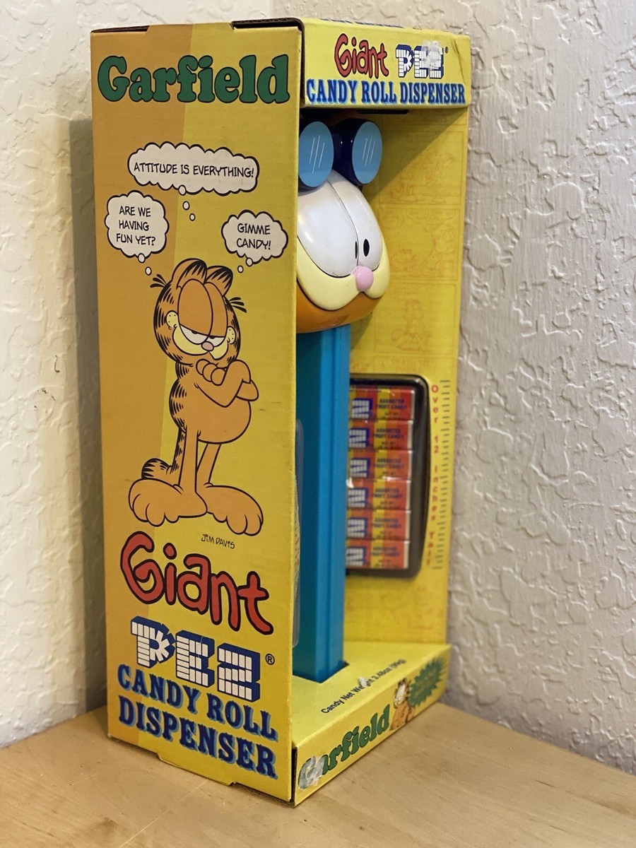 PEZ ジャイアントペッツ　ガーフィールド Giant Garfield Pez Candy Dispenser NEW in Box 2003 Blue Cartoon
