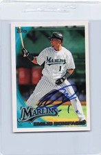 2010 Topps #439 Emilio Bonifacio Marlins Signed Auto *J3370