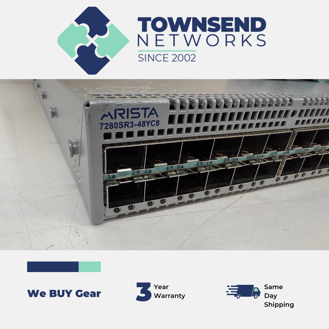 Arista DCS-7280SR3-48YC8-R 48x25GbE SFP, 8x100G QSFP Switch Router