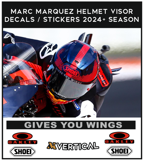 Visor Decals Stickers for Marquez Helmet 2023 2024 SEASON NEW