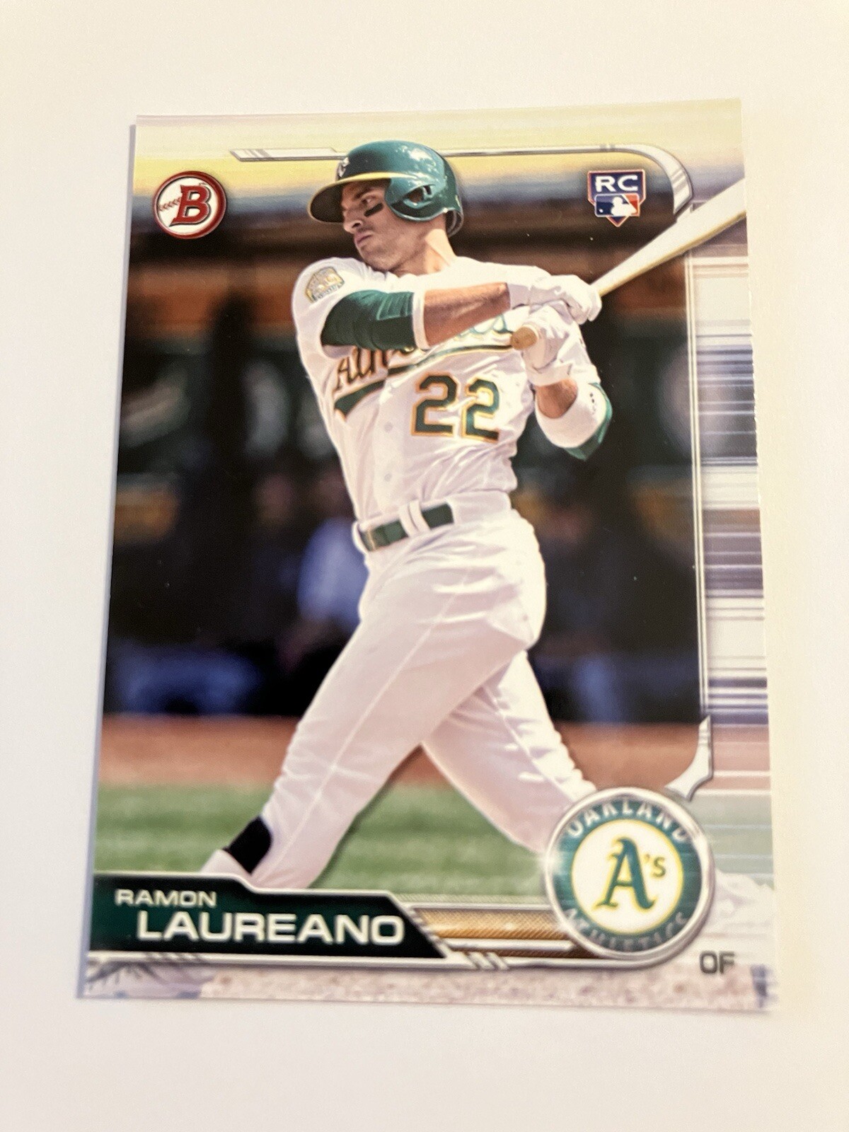 Ramon Laureano #38 (Baseball Cards 2019 Bowman) — is it worth grading?