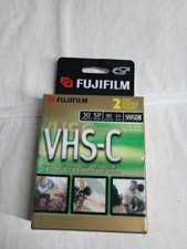 FujiFilm VHS-C Camcorder TC-30 Blank Tapes 2 Pack New 