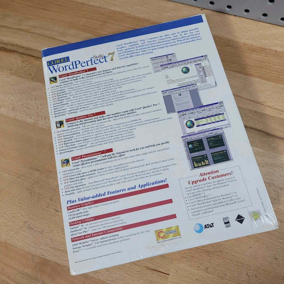COREL WORDPERFECT SUITE 7 (NEW IN SEALED RETAIL BOX) for WINDOWS 95 on CD 32 Bit - Image 2 of 4
