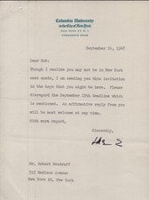 DWIGHT D. EISENHOWER - TYPED LETTER SIGNED 09/14/1948