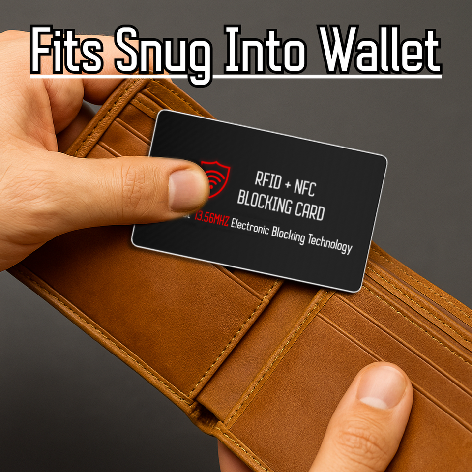 4x RFID Blocking Cards - Credit Debit Card Protector Bank Wallet ...
