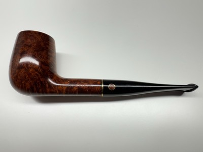 vintage unsmoked early georg jensen kontrast 02 smooth billiard danish pipe