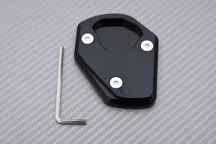 Extension de béquille alu anodisé noir premium pour Triumph Trident 660
