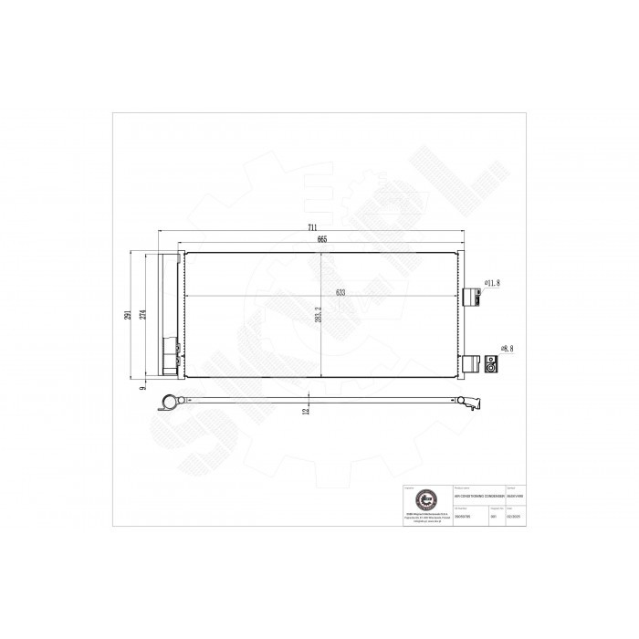 Condensateur de clim pour Opel Corsa E et Adam en aluminium durable