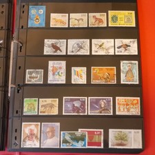 z0029 Sri Lanka 1981-1986 Collection of 25 stamps mixed page lot used