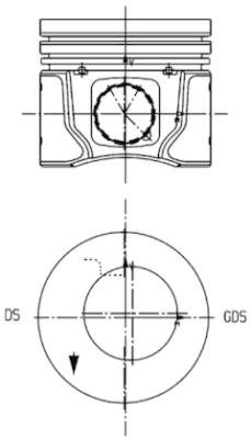 Kolbenschmidt 99963600 Piston for Ford