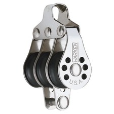Harken 22Mm Triple Micro Block With Becket Sailing Marine Pulley 64G