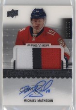 2016-17 Upper Deck Premier Rookie 4/299 Michael Matheson #89 Patch Auto k4s