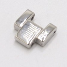 Armani 1 Link EX AX4001 Ladies Watch Bracelet Parts Silver Color 12mm used Japan