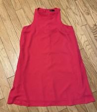 Gap Hot Pink Lined Tank Dress Women Size Medium Flowy Silky-Feeling