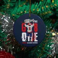 Alexander Ovechkin-Inspired 8 Ceramic Christmas Ornament - Washington Tribute