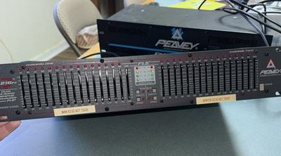 #ad Peavey Q215 FX Dual 15 Band Graphic Equalizer w FLS GREAT SHAPE FAST SHIP $73.15