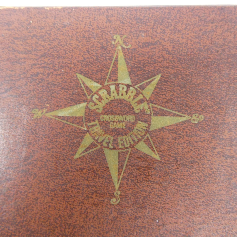 Vintage 1954 Travel Edition Scrabble Selchow & Righter Magnetic Tiles 9" Board - Image 3 of 4