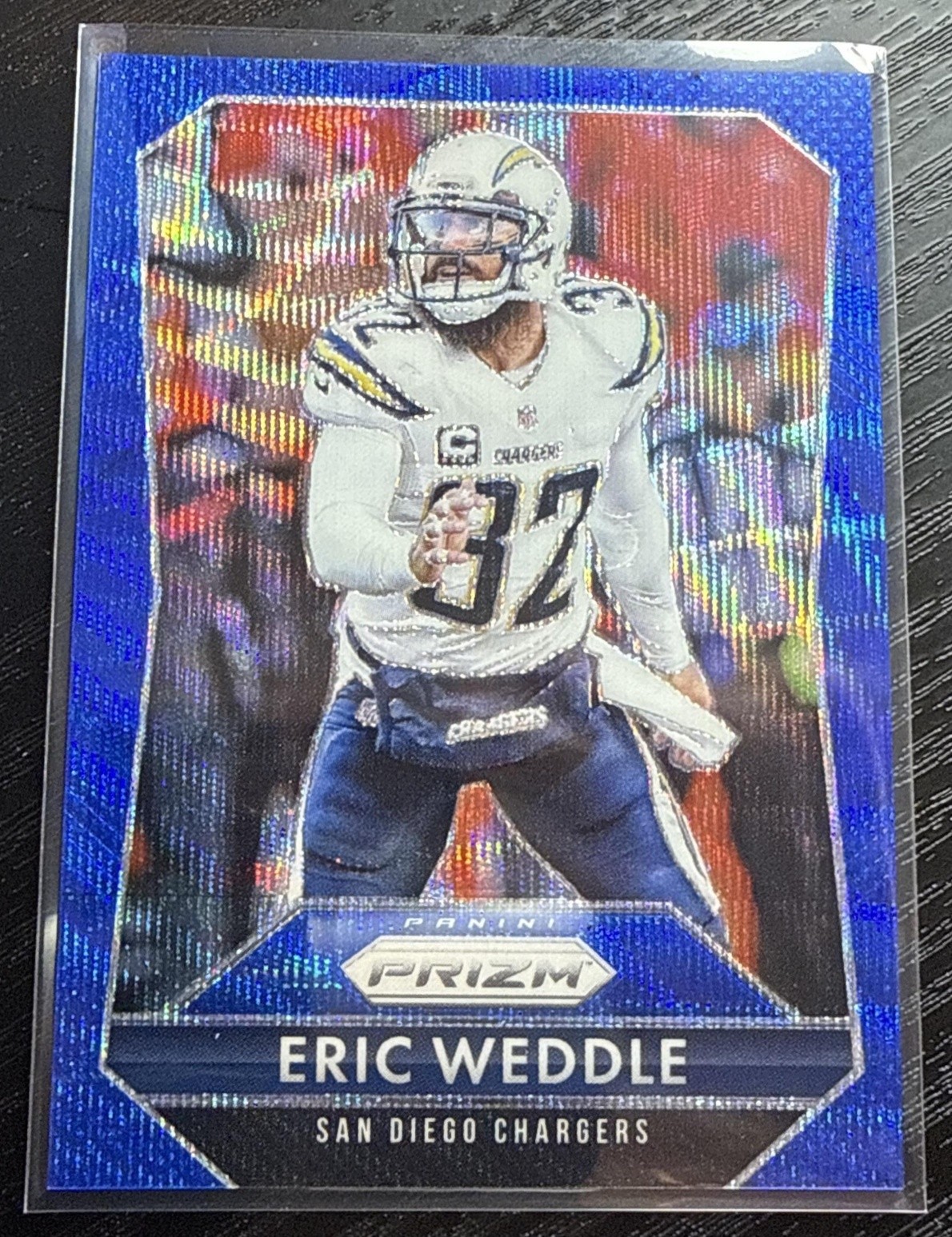 2015 Panini Prizm Eric Weddle #32 Blue Wave 37/150 Chargers COLOR MATCH
