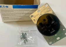 Eaton - 1254-Box Black Flush Electrical Receptacle 50A / 250V  New in Box