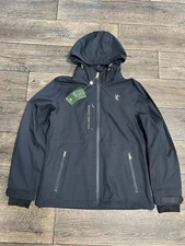 NEW holland cooper riding shell womens jacket black large ink navy