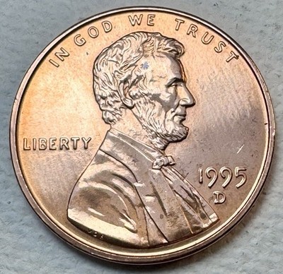 1995 D Close AM Lincoln Penny Uncirculated 