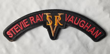 Stevie Ray Vaughan SRV Embroidered Patch Iron-On Blues Guitar Legend 1.25x4.25"