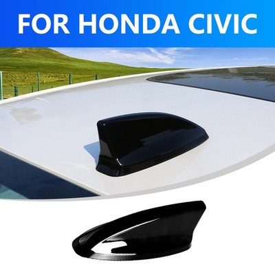 Gloss Black Shark Fin Antenna Cover For Honda Civic 11th 2022-2025 Accessories 