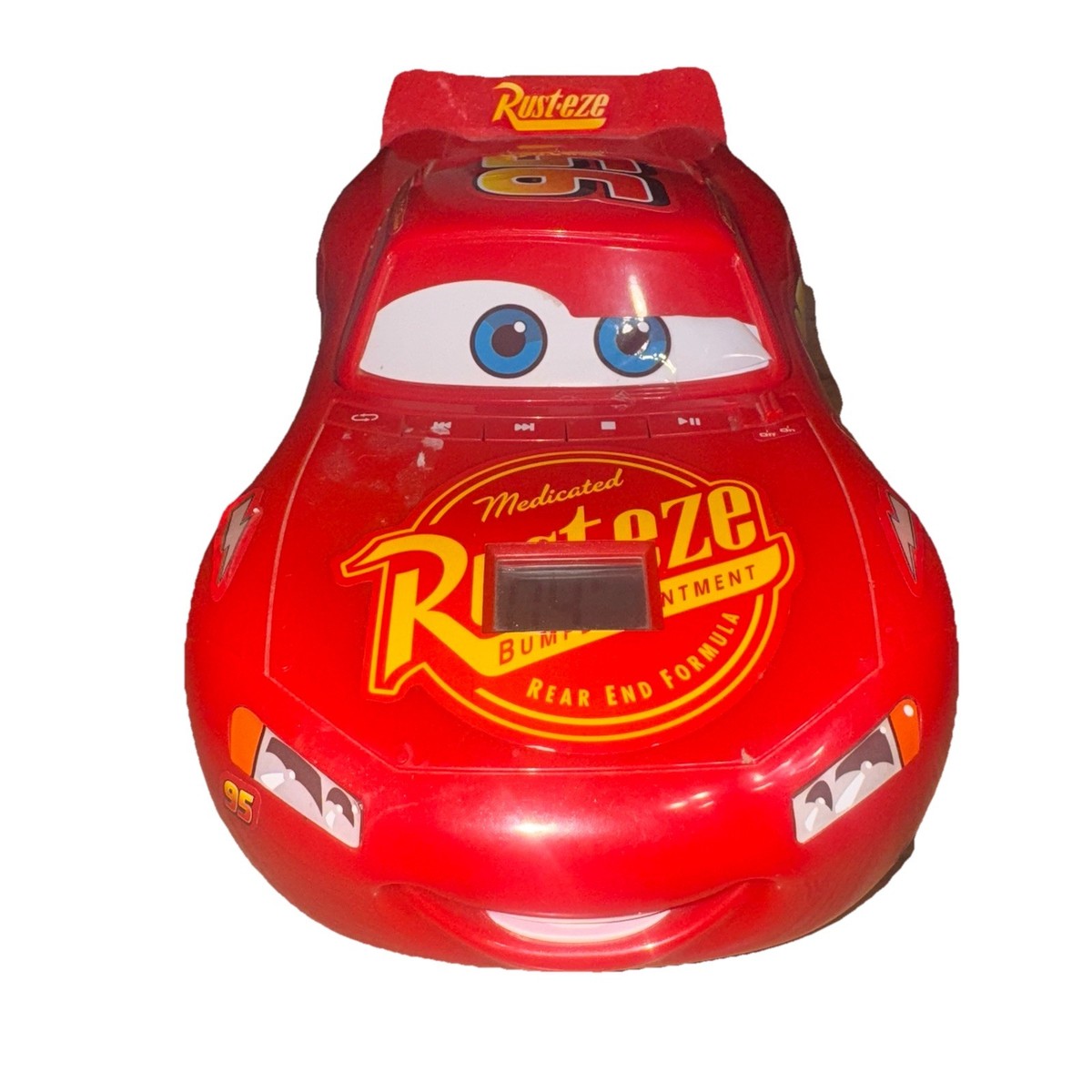 Disney Cars Lightning McQueen CD Player Works For Parts Tested AC