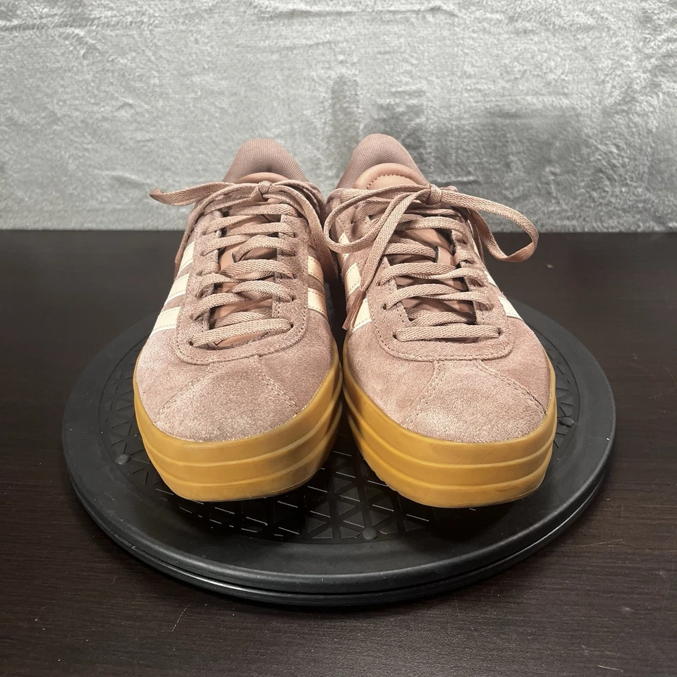 Adidas VL Court Bold Platform Women's Size 7 Mauve Pink Lace Up Casual Sneakers - Image 2 of 4