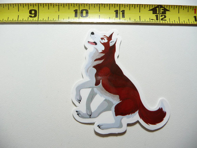 #ad #ad SIBERIAN HUSKY BEGGING SMALL STICKER DECAL DOG PET BEST FRIEND POOCH LAPTOP $2.99