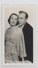 1937 Sinclair Film Stars Tobacco Bing Crosby Kitty Carlisle #86 7xr