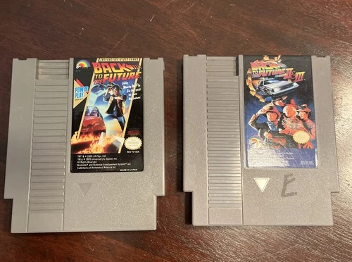 BACK TO THE FUTURE 1 2 3 BTTF Trilogy 2 NES Nintendo Games TESTED Authentic