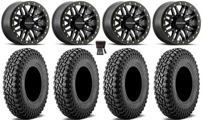 Raceline Ryno Bdlk 14'' Wheels Bk 30'' Incursion A/T Tires Can-Am Defender