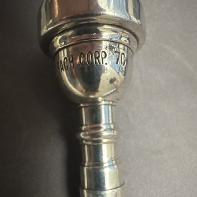 Vincent Bach 7C Trumpet Mouthpiece Silver Plated Brass Medium Cup Small Shank