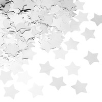 60G Sternenkonfetti Sternen Glitzer Konfetti Papier Silber Tischkonfetti