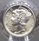 1943 "P" Mercury SILVER Dime 10c PCGS MS67 #241 Gem BU Uncirculated ECC&C, Inc.
