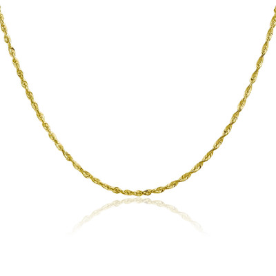 Halskette 10 Karat massiv Gelbgold 2 mm leichtes Seil