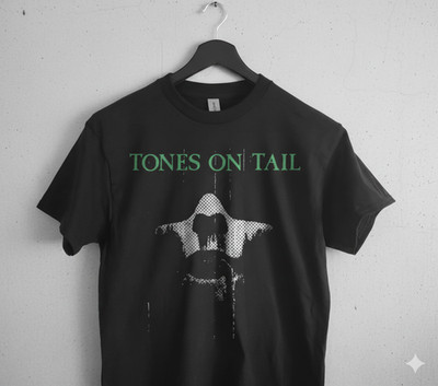 Abstract Shadow Face Indie Rock Style Graphic T Shirt Unisex Black - T644