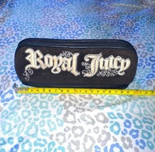 Vintage Black Royal Juicy Couture Sunglasses / Pencil / Cosmetic Case Velour Y2K