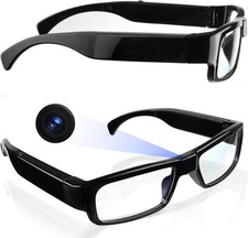 Camera Glasses Video Glasses HD with 64GB Memory Card Recording Glasses Smart