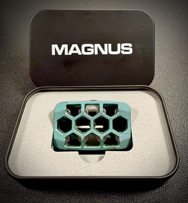  Magnus Titanium Skelly Hex with Zirconium Hex Style Plates 3-Click Slider 