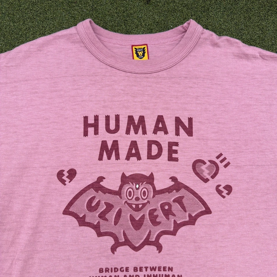 Human Made x Lil Uzi Vert Pink Bat Shirt Size XL Made In Japan - Image 2 of 4