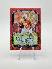2020 Prizm Darrell Taylor Rookie Red Shimmer Auto /35 #389 FOTL RC