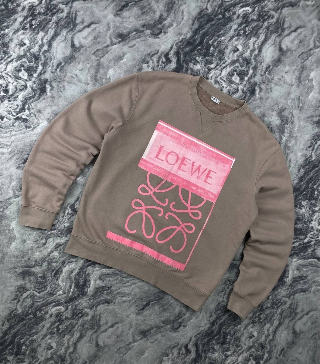 Loewe Photocopy Anagram Sweatshirt Big Logo Women Size XS