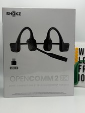 Shokz OpenComm2 UC 2025 Upgrade - Open-Ear Wireless Computer Headset with Boom M
