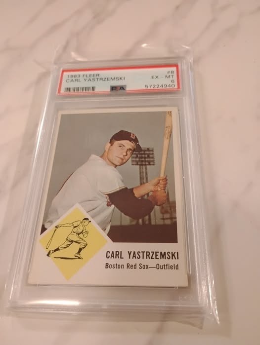 1963 Fleer Carl Yastrzemski #8 PSA 6 HOF