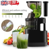 Electric Juicer Machine Juice Fruit Squeezer Slow Masticating Brush Pulp Cup UK