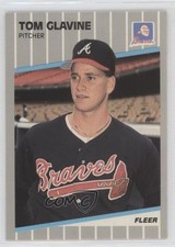 1989 Fleer Glossy Tom Glavine #591 HOF 13v9